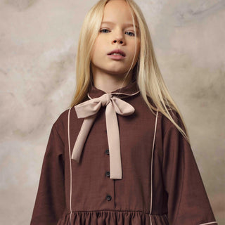 Loom Dress in Brown