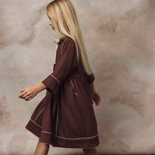 Loom Dress in Brown