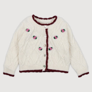 Orla Baby Cardigan – Whisper White