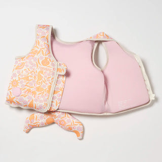 Kids Swim Vest Ocean Magic in Pink 3D