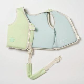 Kids Swim Vest Shred Turtle in Aqua