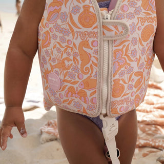 Kids Swim Vest Ocean Magic in Pink 3D
