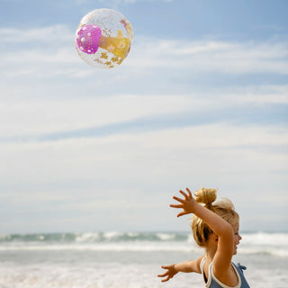 Inflatable 3D Beach Ball Mima The Fairy in Lemon Lilac