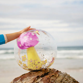 Inflatable 3D Beach Ball Mima The Fairy in Lemon Lilac