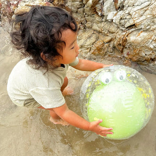 Inflatable 3D Beach Ball Cookie The Croc in Light Khaki