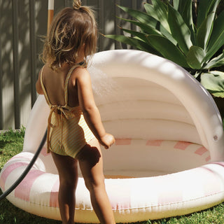 Kids Inflatable Pool Cotton Candy in Cherry Pink