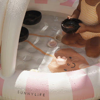 Kids Inflatable Pool Cotton Candy in Cherry Pink