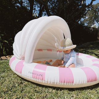 Kids Inflatable Pool Cotton Candy in Cherry Pink