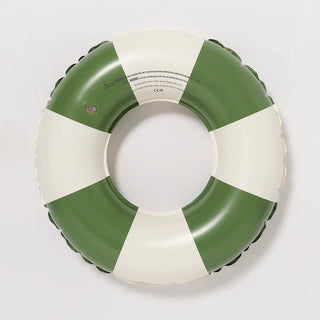 Mini Tube Pool Ring in Olive Stripe