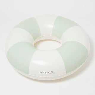 Tube Pool Ring The Vacay in Soft Olive Stripe