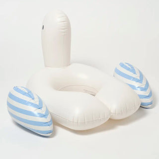 Kids Tube Pool Ring Sammy the Seagull in Blue Stripe