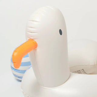 Kids Tube Pool Ring Sammy the Seagull in Blue Stripe