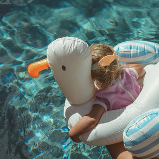Kids Tube Pool Ring Sammy the Seagull in Blue Stripe
