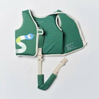 Kids Swim Vest Into the Jungle in Green