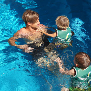 Kids Swim Vest Into the Jungle in Green