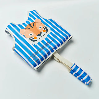 Kids Swim Vest Tino the Tiger in Blue