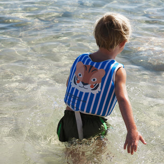 Kids Swim Vest Tino the Tiger in Blue