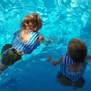 Kids Swim Vest Tino the Tiger in Blue