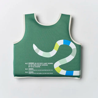 Kids Swim Vest Into the Jungle in Green