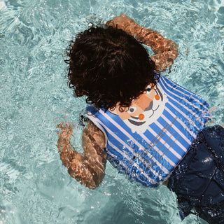 Kids Swim Vest Tino the Tiger in Blue