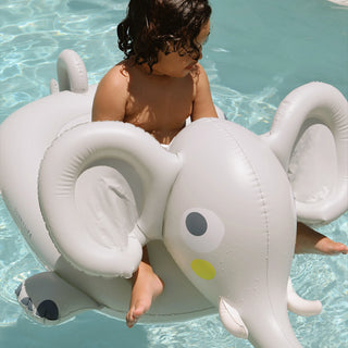Kids Ride-On Float Eli the Elephant in Grey