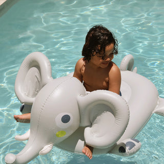 Kids Ride-On Float Eli the Elephant in Grey