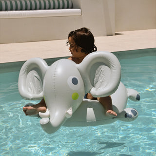 Kids Ride-On Float Eli the Elephant in Grey