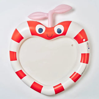 Kids Sprinkler Mat Poppy the Peach in Red Stripes