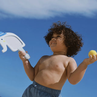 Kids Velcro Beach Bats Eli the Elephant in Multi Color