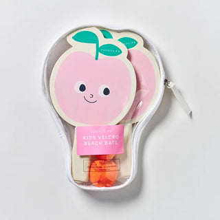 Kids Velcro Beach Bats Poppy the Peach in Multi Color