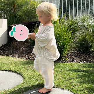 Kids Velcro Beach Bats Poppy the Peach in Multi Color