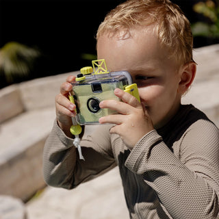 Underwater Camera Pool Party in Neon Green