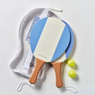 Vintage Beach Paddles La Mer in Med Blue