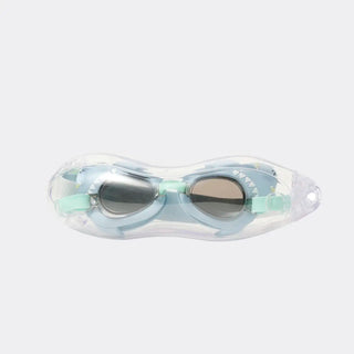 Mini Swim Goggles Salty The Shark in Aqua