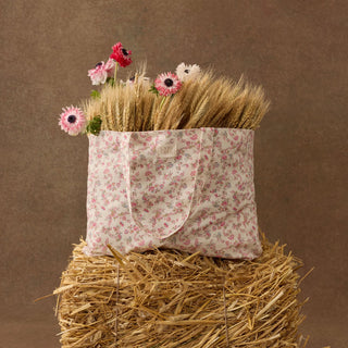 Beverly Tote Bag – Printed Duck Weave Cream