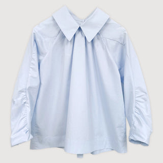 Sara Blouse with Gathered Sleeves in Ice